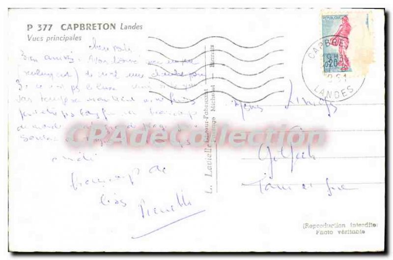 Old Postcard Capbreton