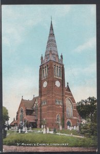 Hampshire Postcard - St Michael's Church, Lyndhurst    RS10481