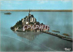 Modern Postcard Mont Saint Michel Manche General aerial view at high tide