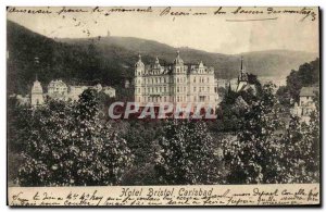 Postcard Old Hotel Bristol Carlsbad