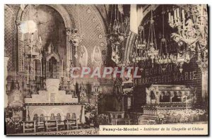 Old Postcard Paray Le Monial Interior De La Chapelle And Hunting