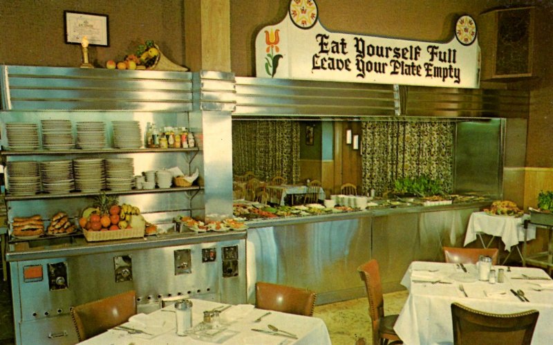 Lancaster, Pennsylvania - Miller's Smorgasbord Restaurant - in the 1950s
