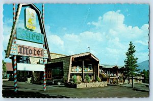 1960 Estes Park Colorado CO Vintage Postcard Tyrol Motel Hotel Inn Building