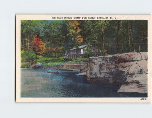 Postcard Rock Brook Camp For Girls Brevard North Carolina USA