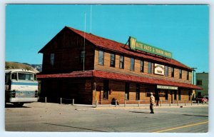 WHITEHORSE,  Canada ~ Rustic White Pass & Yukon RAILWAY DEPOT c1950s  Postcard