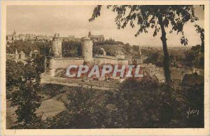 Old Postcard Fougeres (Ille et Vilaine) Brittany La Douce France The Upper To...