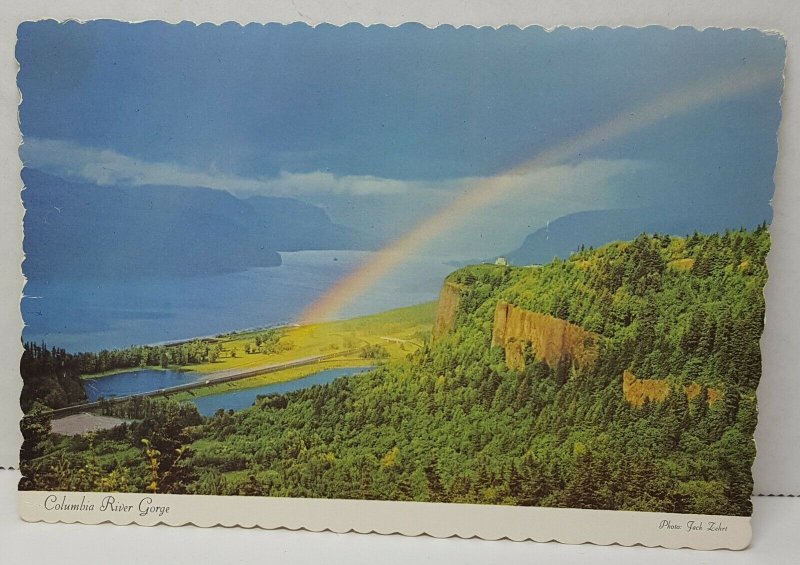 Rainbow Columbia River Gorge Oregon Vintage Postcard 