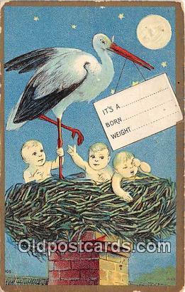 Baby Birth Vintage Collectable Postcards  