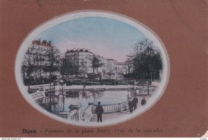 DIJON, Cote d'Or, France, PU-1938; Squares De La Place Darcy (Vue De La Cascade)