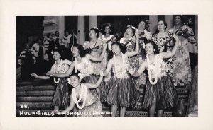 RPPC: Hula Girls, Honolulu, Hawaii, Mint (PC1410)