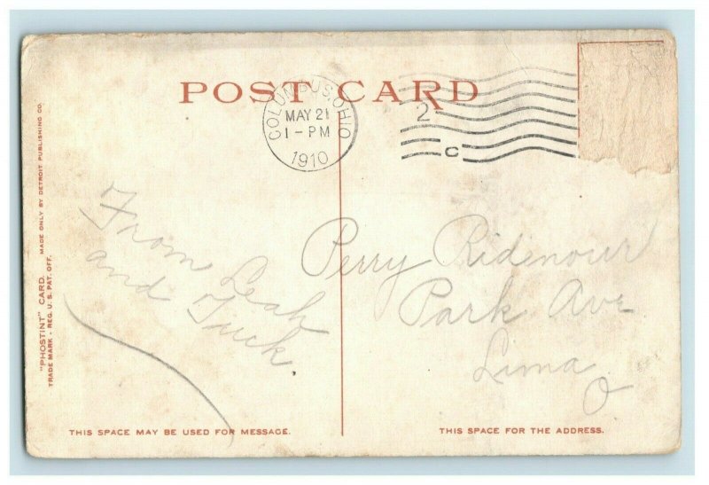 C.1910 Union Station, Columbus, Ohio Postcard P174