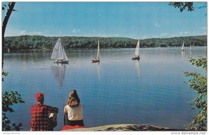 Sailing on Blue Waters, CAMPBELL RIVER, British Columbia, Canada, 40-60's