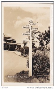 RP: Kent House Sign Post , Quebec , Canada , 30-40s