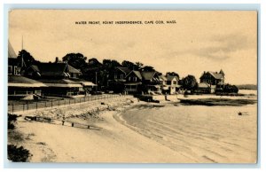 1938 Water Front Point Independence Cape COD Buzzard Bay Massachusetts Postcard 