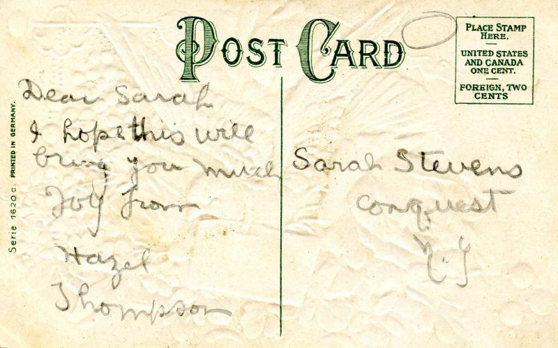 Greeting -  Congratulations       (embossed, gold)