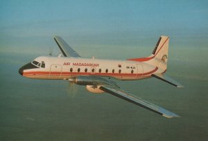 Aviation Postcard - HS 748-2B of Air Madagascar Aeroplane SW2496