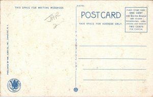 Mansion Park Ogdensburg NY New York WB Postcard Curteich VTG UNP Vintage Unused 