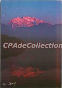 Modern Postcard Lake Annecy Sunset on the Spinner (altitude 2357 m)