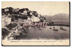 Postcard Old Marseille Promenade Anse Corniche Prophete