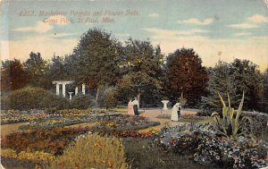 Manheimer Pergola, Flower Beds Como Park St. Paul,  MN