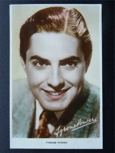 Actor Portrait TYRONE POWER c1930s RP Postcard by Art Postcard