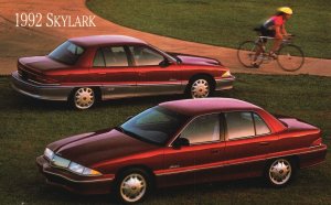 Vintage Postcard 1992 Skylark Aggressively Restyled Inside Out Buick Automobile