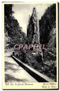 Old Postcard La Grande Chartreuse Pic of poppy desert Road