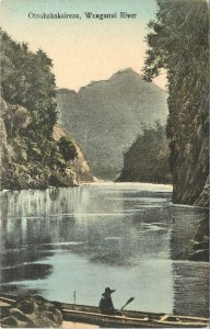 Hand Colored Postcard; Otrohakakaireau, Whanganui River, New Zealand Posted 1911