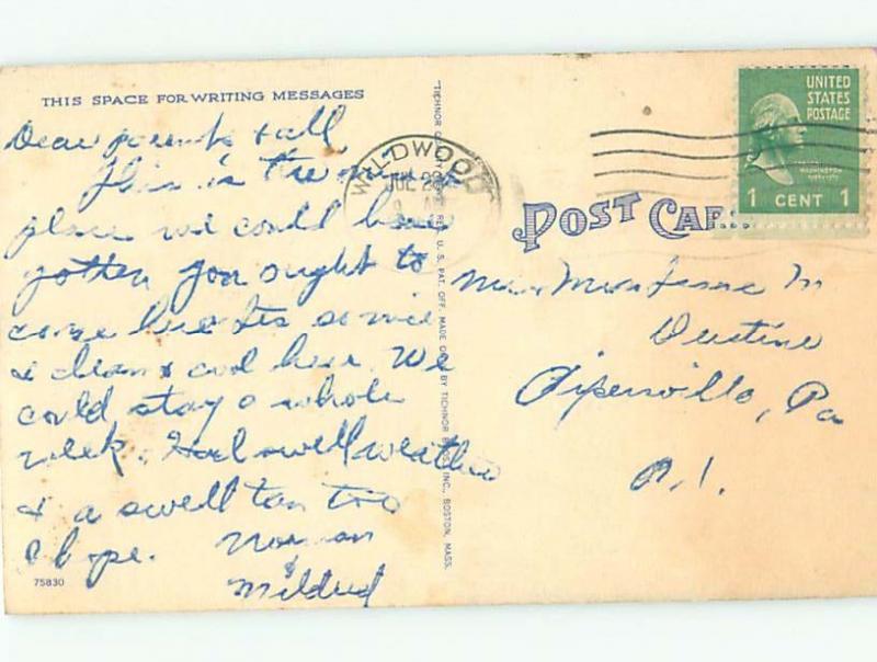 Linen Risque OLD-FASHIONED BATHING SUIT WITH BIKINI GIRL AB6298