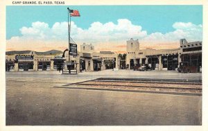 El Paso Texas Camp Grande Vintage Postcard JI657913