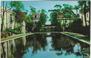 VTG postcard, Lagoon, Balboa park, California 