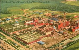 SC, Camden, South Carolina, Dupont, Orlon Plant, Ashville Post Card