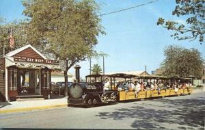 Conch Tourist Train and Depot = Key West FL, Florida - pm 1971