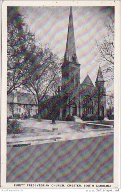 South Carolina Chester Purity Presbyterian Church 1939