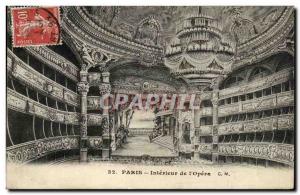Paris - 9 - Interior of & # 39Opera Old Postcard