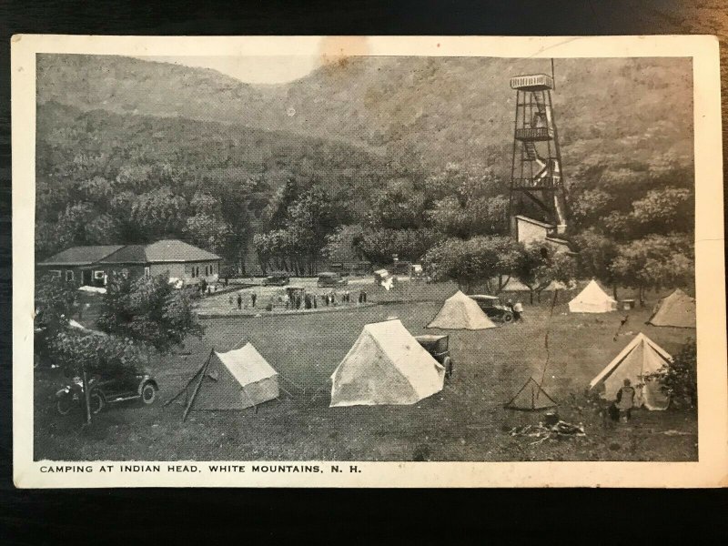 Vintage Postcard 1907-1915 Camping at Indian Head White Mountains New Hampshire