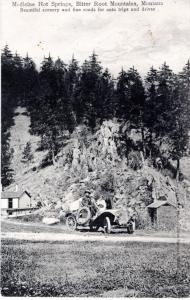 MEDICINE HOT SPRINGS, BITTER ROOT MTNS, MONTANA. 1909.