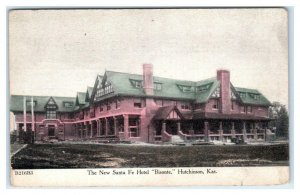 HUTCHINSON, Kansas KS ~ Santa Fe Hotel BISONTE ca 1910s Reno County Postcard