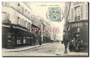 Old Postcard Clichy Paris Street Tobacco