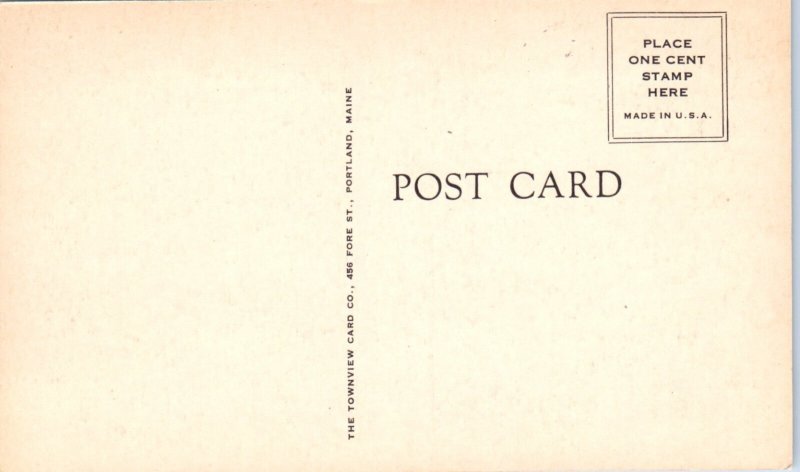 1940s Memorial Hall Townsend Massachusetts Postcard