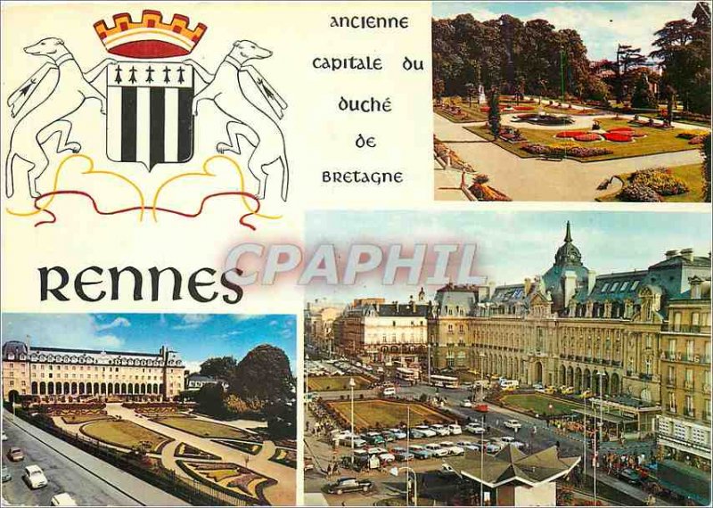 Postcard Modern Rennes Old Capital Duchy of Brittany