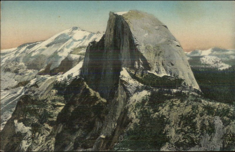 Yosemite CA Clouds Rest & Half Dome  c1910 Postcard - M. Rieder