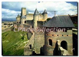 Postcard Modern Carcassonne city Chateau Comtal