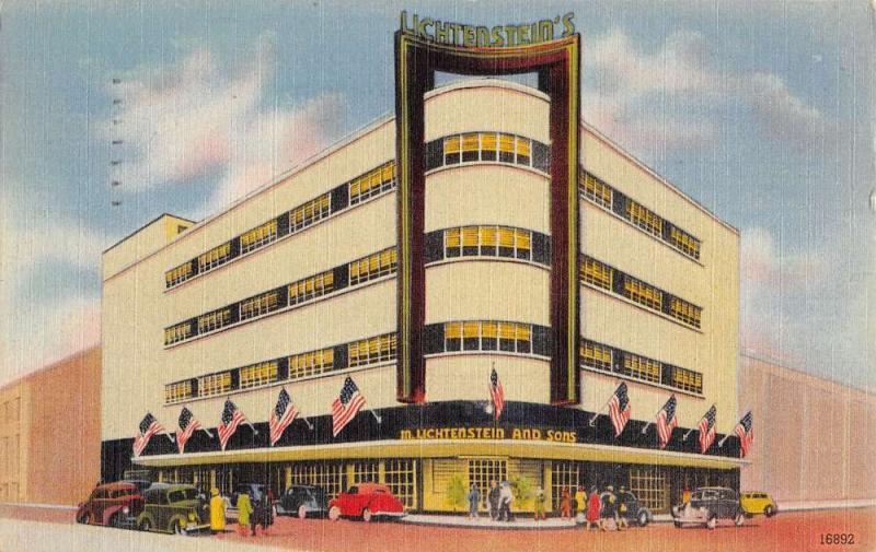 Corpus Christi Texas Lichtenstein Sons Department Store Antique Postcard K26135