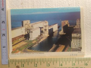 Postcard Album Lakehead grain elevators and sleeping giant, Canada 