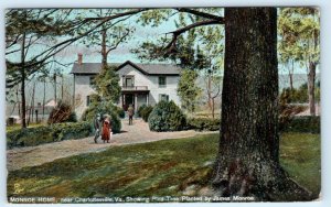 CHARLOTTESVILLE, VA ~ 1909 ASHLAWN President James Monroe Home  Tuck Postcard 