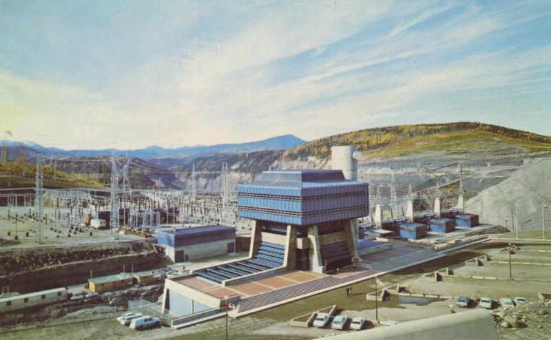 BC Hydro's Peace River Power Complex Hudson's Hope BC Central Tower Postcard D23