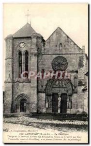 Longpont - the Basilica - Old Postcard