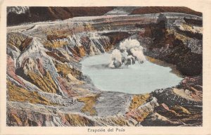 Costa Rica Poas Volcano Eruption Vintage Postcard AA109388