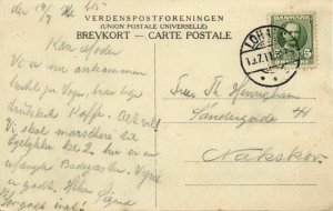denmark LOHALS Langeland Badehotel 1911 Postcard
